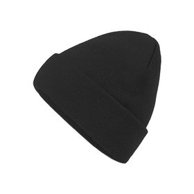 Yoncatoptan Unisex Kış ve Sonbahar İçin Çift Kat Siyah Bere
