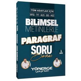 Yönerge 2023 KPSS TYT ALES DGS MSÜ Bilimsel Metinlerle Paragraf Soru Bankası
