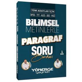 Yönerge 2023 KPSS TYT ALES DGS MSÜ Bilimsel Metinlerle Paragraf Soru Bankası