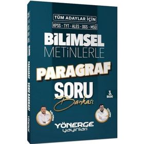 Yönerge 2023 KPSS TYT ALES DGS MSÜ Bilimsel Metinlerle Paragraf Soru Bankası
