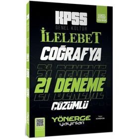 Yönerge Kpss Coğrafya İlelebet 21 Deneme Dijital Çözümlü