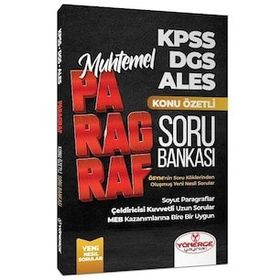 Yönerge KPSS DGS ALES Muhtemel Paragraf Konu Özetli Soru Bankası