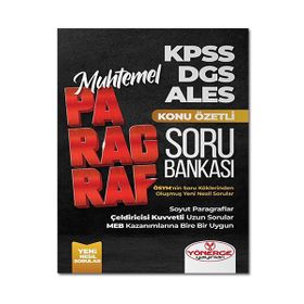 Yönerge KPSS DGS ALES Muhtemel Paragraf Konu Özetli Soru Bankası