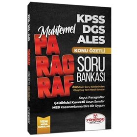 Yönerge KPSS DGS ALES Muhtemel Paragraf Konu Özetli Soru Bankası