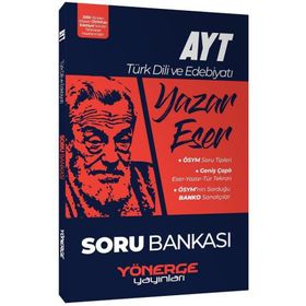Yönerge Yayınları AYT Türk Dili ve Edebiyatı Yazar Eser Soru Bankası
