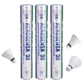 Yonex Aerosensa AS-30-2 12'li Kaz Tüyü Badminton Topu