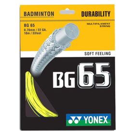 Yonex BG 65 10M Sarı Badminton Kordajı