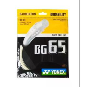 Yonex BG65 10 m Amber Beyazı Badminton Kordajı