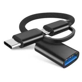 Yonextt 2 in 1 USB 3.0 OTG Kablo C Tipi Mikro USB USB3.0 Adaptörü