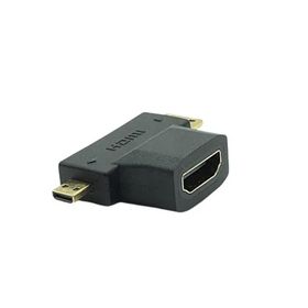 Yonextt Mini HDMI 3 in 1 Mikro HDMI Uyumlu HDTV 1.4 Kablo Adaptörü Dönüştürücü