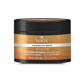 Yoon 360 Derece Yoğun Onarıcı Keratin ve Hyalüronik Asit İçeren Besleyici 250 ml Saç Bakım Maskesi