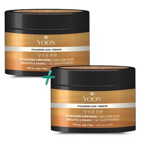 Yoon 360 Derece Yoğun Onarıcı Keratin ve Hyalüronik Asit İçeren Besleyici 250 ml Saç Bakım Maskesi