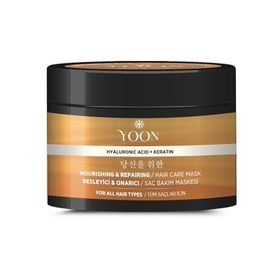 Yoon 360 Derece Yoğun Onarıcı Keratin ve Hyalüronik Asit İçeren Besleyici 250 ml Saç Bakım Maskesi