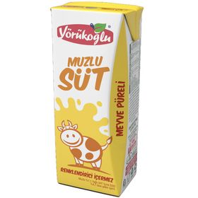 Yörükoğlu Muzlu 180 ml Süt (24 adet)