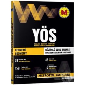 YÖS Geometri Çözümlü Soru Bankası - Metropol Yayınları Komisyon