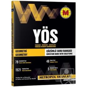 YÖS Geometri Çözümlü Soru Bankası - Metropol Yayınları Komisyon