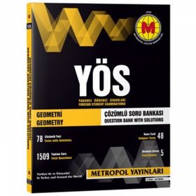YÖS Geometri Çözümlü Soru Bankası - Metropol Yayınları Komisyon