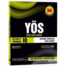 YÖS IQ Deneme Sınavları 35 Sınav Metropol Yayınları