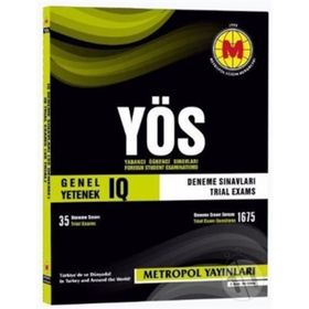 YÖS IQ Deneme Sınavları 35 Sınav Metropol Yayınları