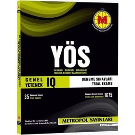 YÖS IQ Deneme Sınavları 35 Sınav Metropol Yayınları