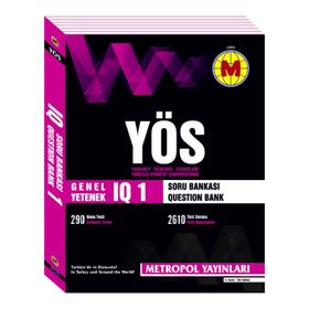 YÖS IQ Soru Bankası 1 - Metropol Yayınları Komisyon