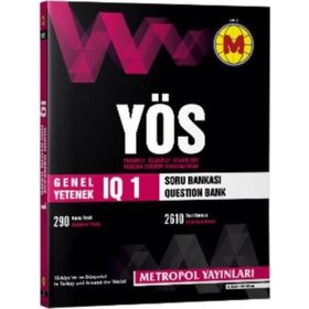 YÖS IQ Soru Bankası 1 - Metropol Yayınları Komisyon