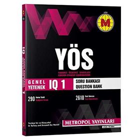 YÖS IQ Soru Bankası 1 - Metropol Yayınları Komisyon