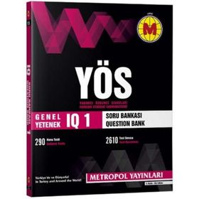 YÖS IQ Soru Bankası 1 Metropol Yayınları