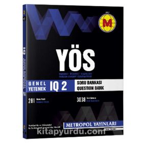 YÖS IQ Soru Bankası 2 - Metropol Yayınları Komisyon