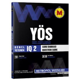 YÖS IQ Soru Bankası 2 - Metropol Yayınları Komisyon