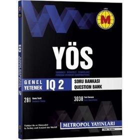 YÖS IQ Soru Bankası 2 Metropol Yayınları