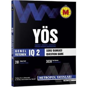 YÖS IQ Soru Bankası 2 Metropol Yayınları