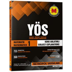 YÖS Matematik 1 Konu Anlatımlı Örnek Çözümlü Metropol Yayınları