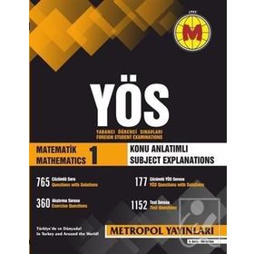 YÖS Matematik 1 Konu Anlatımlı Örnek Çözümlü Metropol Yayınları