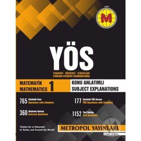 YÖS Matematik 1 Konu Anlatımlı Örnek Çözümlü Metropol Yayınları