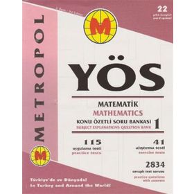 YÖS Matematik 1 Konu Özetli Soru Bankası - Metropol Yayınları Komisyon