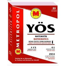YÖS Matematik 1 Konu Özetli Soru Bankası - Metropol Yayınları Komisyon