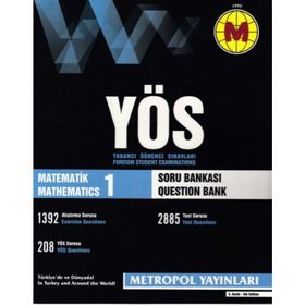 YÖS Matematik 1 Konu Özetli Soru Bankası - Metropol Yayınları Komisyon