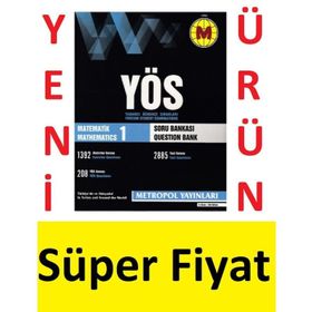 YÖS Matematik 1 Konu Özetli Soru Bankası - Metropol Yayınları Komisyon