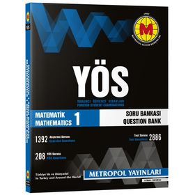 YÖS Matematik 1 Konu Özetli Soru Bankası - Metropol Yayınları Komisyon