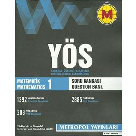 YÖS Matematik 1 Konu Özetli Soru Bankası - Metropol Yayınları Komisyon