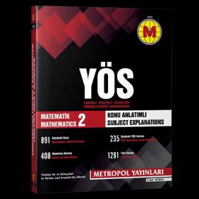 YÖS Matematik 2 Konu Açıklamalı Örnek Çözümlü - Metropol Yayınları Komisyon