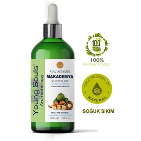 Young Souls 100 ml Aromaterapi Makademya Cevizi Bitkisel Sabit Yağ