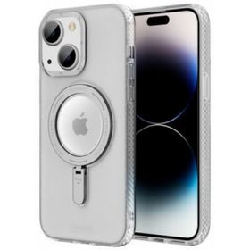 Youngkit Apple iPhone 14 Magsafe Şarj Özellikli Rock Serisi Kapak Beyaz Kılıf