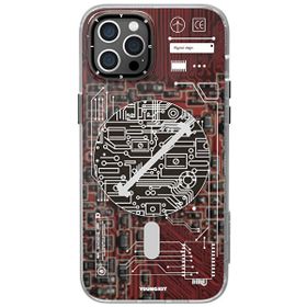 YoungKit CX019 iPhone 14 Sert Silikon Kırmızı Kılıf