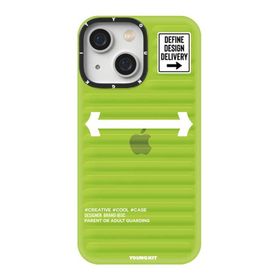 YoungKit Luggage FireFly iPhone 13 Yeşil Silikon Kılıf