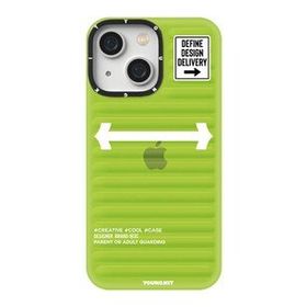 YoungKit Luggage FireFly iPhone 13 Yeşil Silikon Kılıf