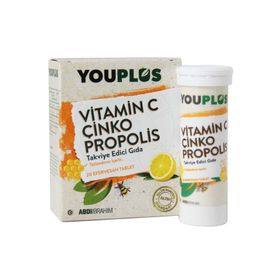 YouPlus C Vitamini Çinko Propolis 20 Efervesan Tablet