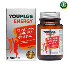 YouPlus Energy 12 Vitamin 8 Mineral Ginseng 10x30 Tablet