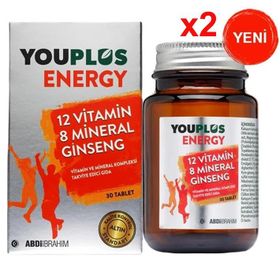 YouPlus Energy 12 Vitamin 8 Mineral Ginseng 2x30 Tablet